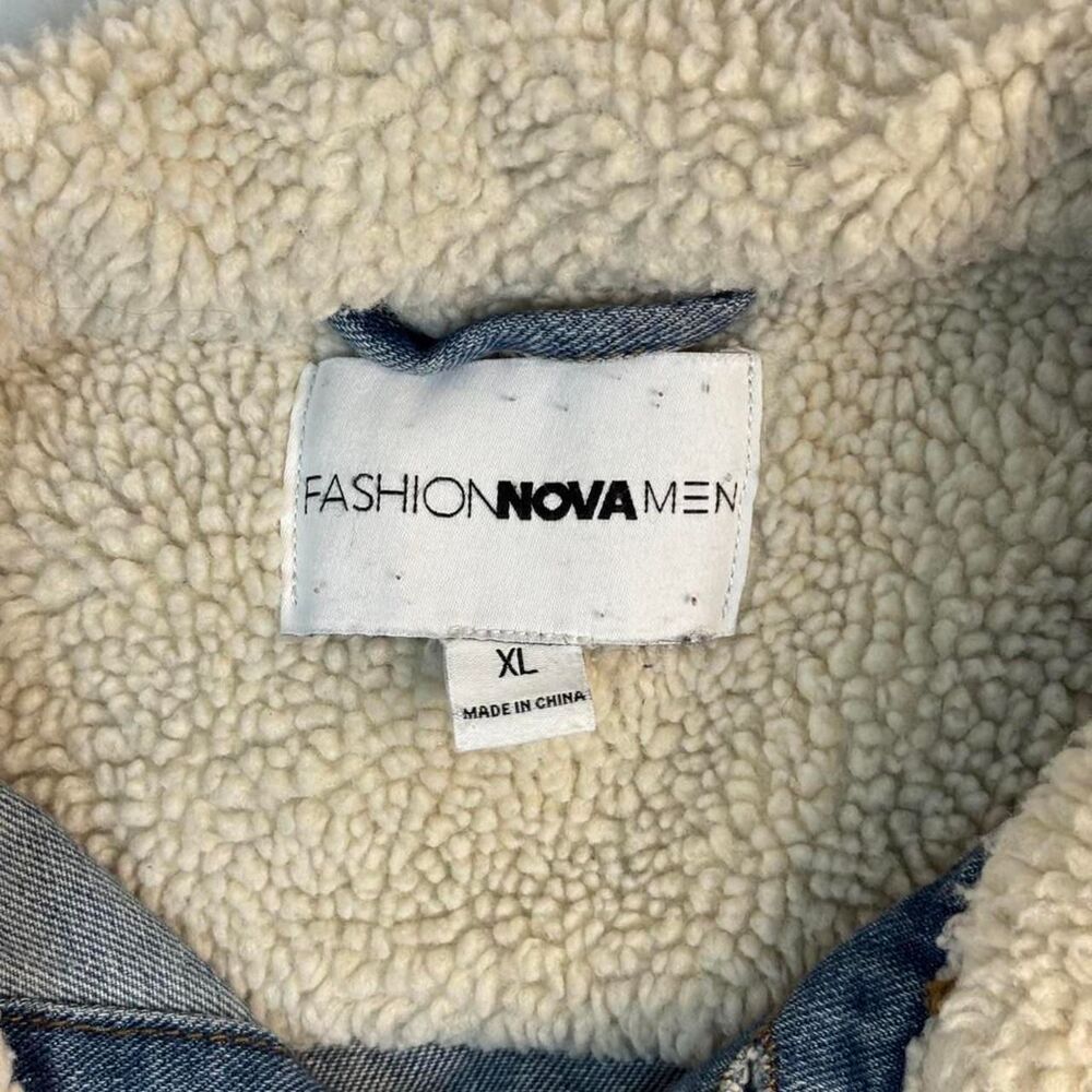 Fashion-nova Men's Blue and Navy Jacket - Picture 3 of 5